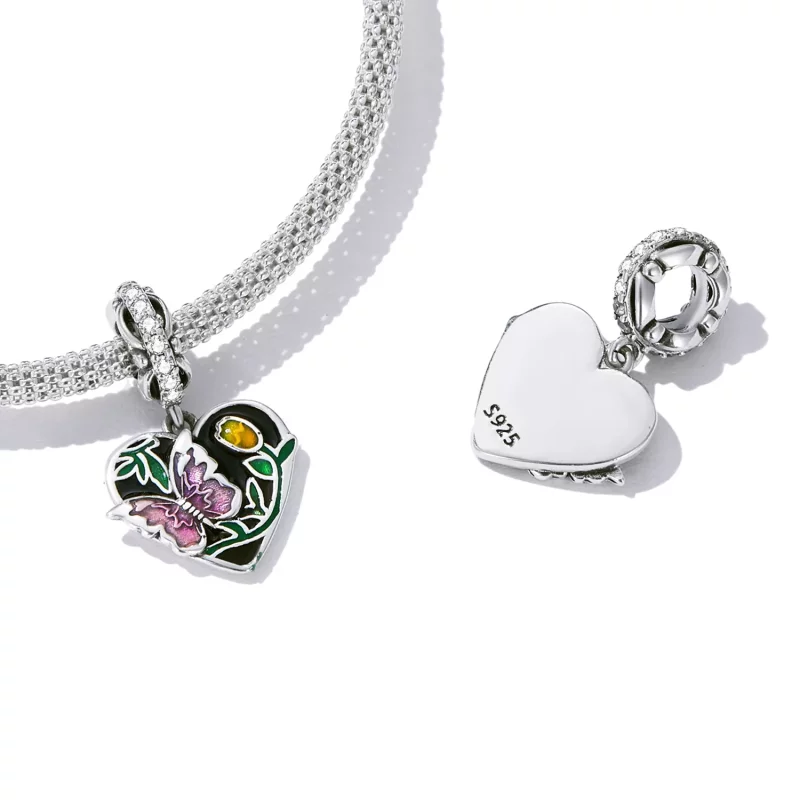 (afbeelding voor) Pandora Style Butterfly Love Tuin Hangende Bedel - SCC2248 - Bekijken 4