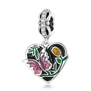 (afbeelding voor) Pandora Style Butterfly Love Tuin Hangende Bedel - SCC2248
