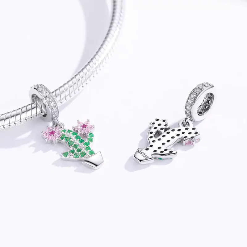 (afbeelding voor) Pandora Style Cactus Hangende Bedel - BSC121 - Bekijken 4