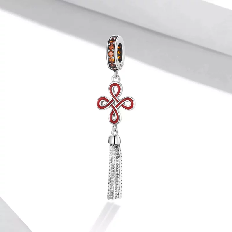 (afbeelding voor) Pandora Style Chinese Knoop Hangende Bedel - SCC2069 - Bekijken 2