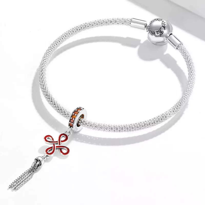 (afbeelding voor) Pandora Style Chinese Knoop Hangende Bedel - SCC2069 - Bekijken 3