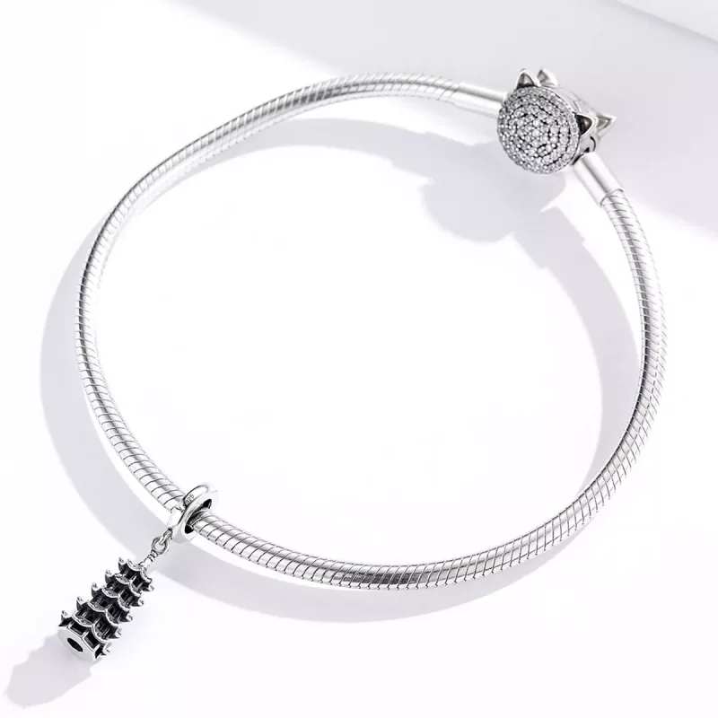 (afbeelding voor) Pandora Style Chinese Toren Hangende Bedel - SCC1544 - Bekijken 2