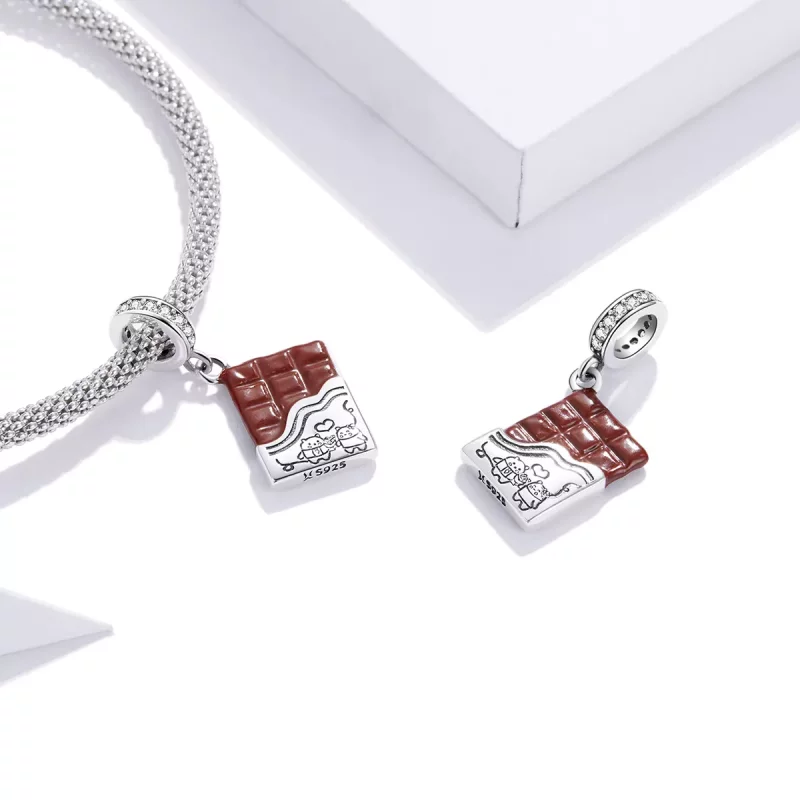 (afbeelding voor) Pandora Style Chocolade liefde Hangende Bedel - SCC1782 - Bekijken 4