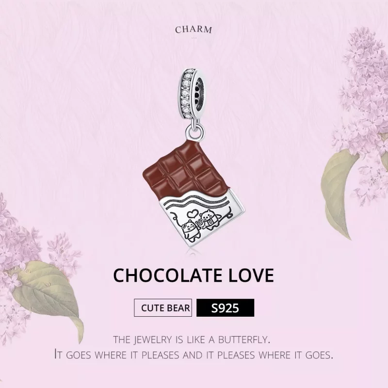 (afbeelding voor) Pandora Style Chocolade liefde Hangende Bedel - SCC1782 - Bekijken 6