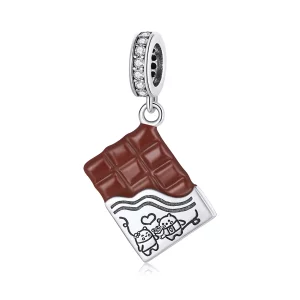 Pandora Style Chocolade liefde Hangende Bedel - SCC1782 (afbeelding voor) Pandora Style Chocolade liefde Hangende Bedel - SCC1782
