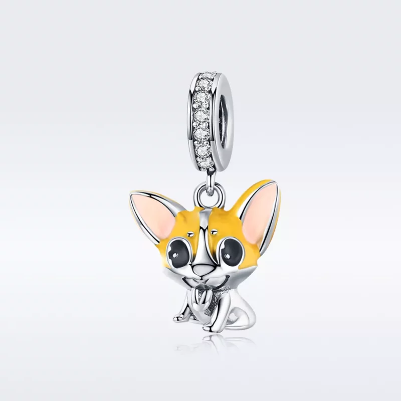(afbeelding voor) Pandora Style Corgi Hangende Bedel - BSC078 - Bekijken 5