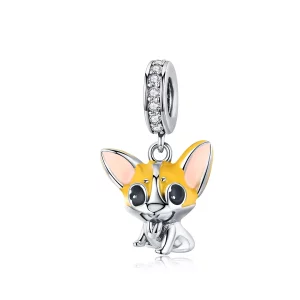 Pandora Style Corgi Hangende Bedel - BSC078 (afbeelding voor) Pandora Style Corgi Hangende Bedel - BSC078
