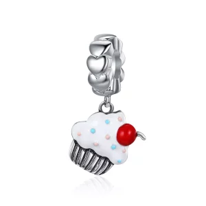 Pandora Style Cupcakes Hangende Bedel - SCC350 (afbeelding voor) Pandora Style Cupcakes Hangende Bedel - SCC350