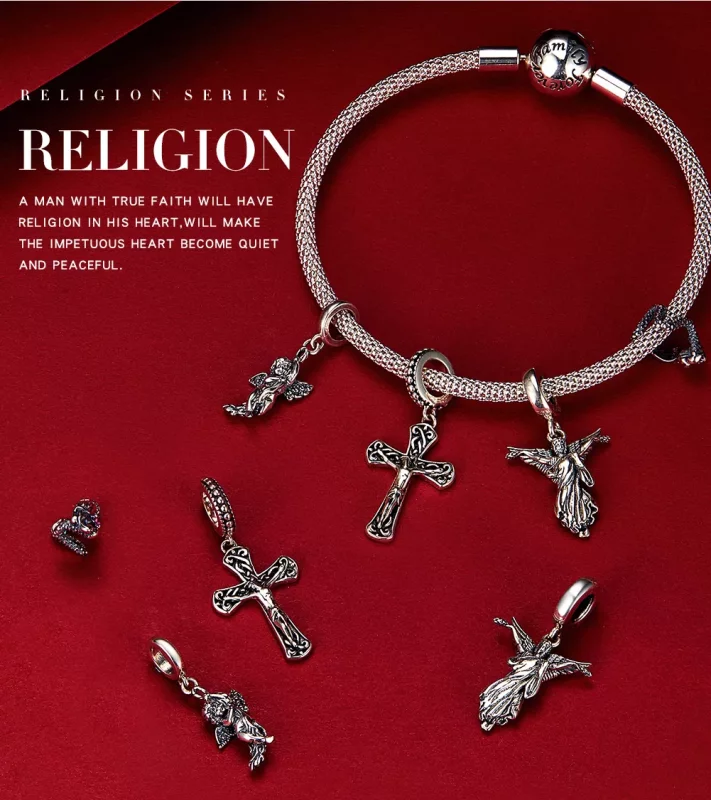 (afbeelding voor) Pandora Style Cupido Hangende Bedel - SCC1405 - Bekijken 7