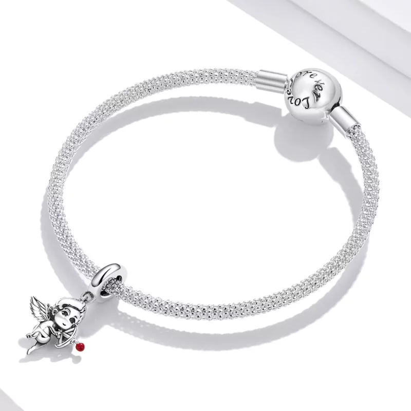 (afbeelding voor) Pandora Style Cupido Hangende Bedel - SCC1898 - Bekijken 3