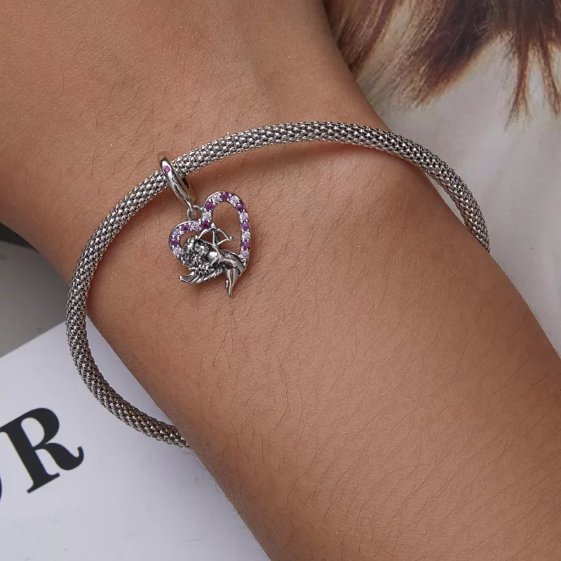 (afbeelding voor) Pandora Style Cupido Hart Hangende Bedel - SCC2324 - Bekijken 6