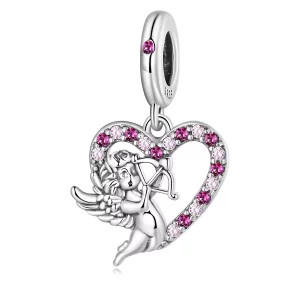 Pandora Style Cupido Hart Hangende Bedel - SCC2324 (afbeelding voor) Pandora Style Cupido Hart Hangende Bedel - SCC2324