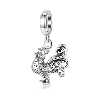 Pandora Style Dappere Haan Hangende Bedel - SCC1337 (afbeelding voor) Pandora Style Dappere Haan Hangende Bedel - SCC1337