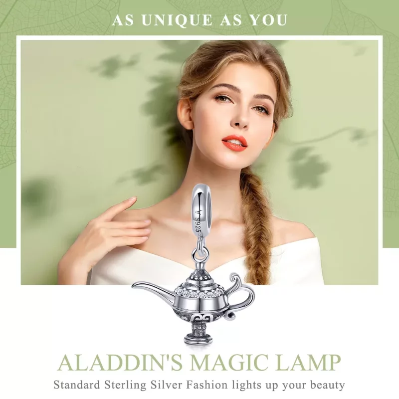 (afbeelding voor) Pandora Style De lamp van Aladdin Hangende Bedel - SCC703 - Bekijken 6