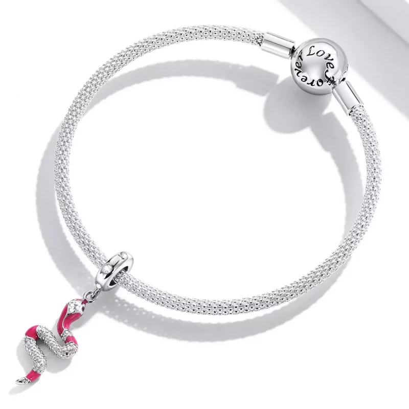 (afbeelding voor) Pandora Style Delicate Geest Serpent Hangende Bedel - BSC577 - Bekijken 3