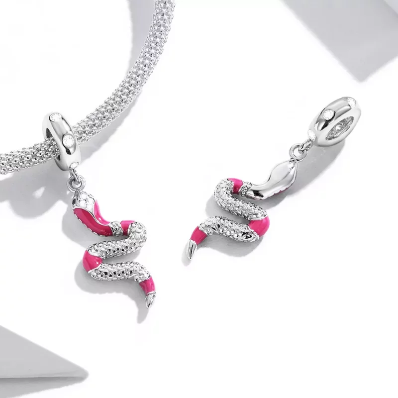 (afbeelding voor) Pandora Style Delicate Geest Serpent Hangende Bedel - BSC577 - Bekijken 4