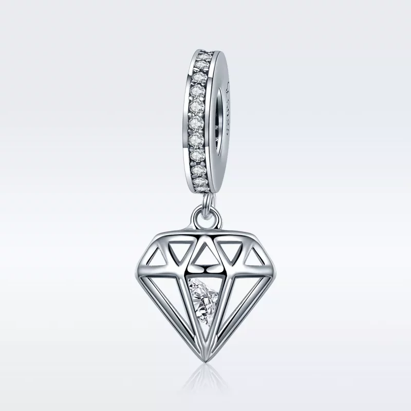 (afbeelding voor) Pandora Style Diamant Hangende Bedel - SCC186 - Bekijken 2