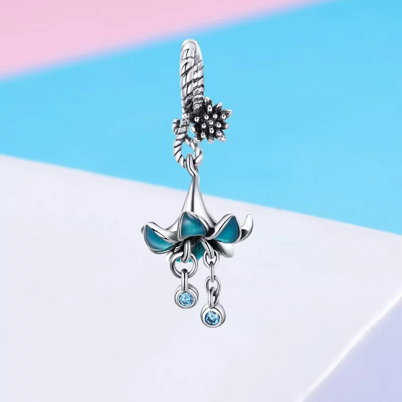 (afbeelding voor) Pandora Style Droom Orchidee Hangende Bedel - BSC034 - Bekijken 2
