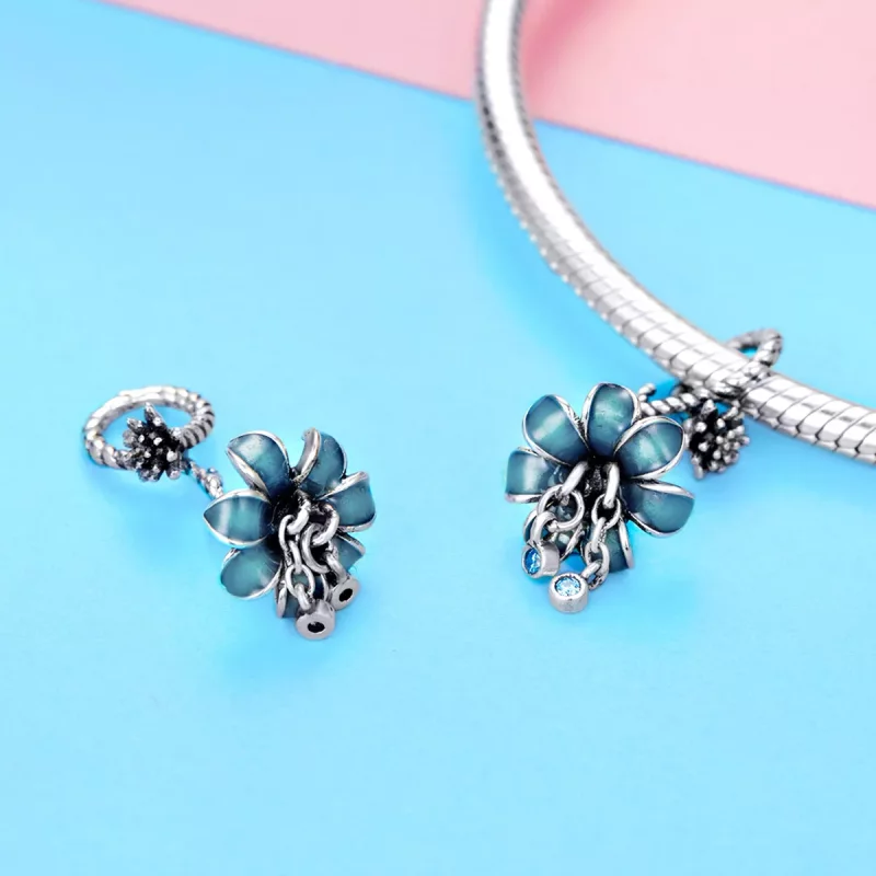 (afbeelding voor) Pandora Style Droom Orchidee Hangende Bedel - BSC034 - Bekijken 3
