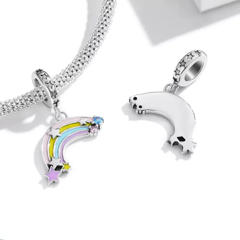 (afbeelding voor) Pandora Style Droom Regenboog Hangende Bedel - SCC2074 - Bekijken 4