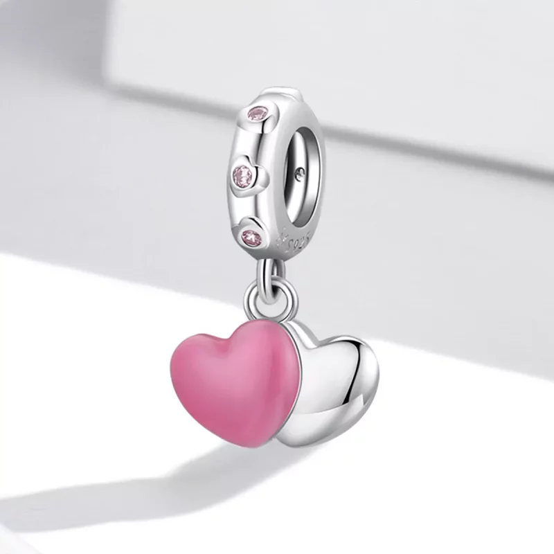 (afbeelding voor) Pandora Style Dubbele liefde Hangende Bedel - SCC2006 - Bekijken 2