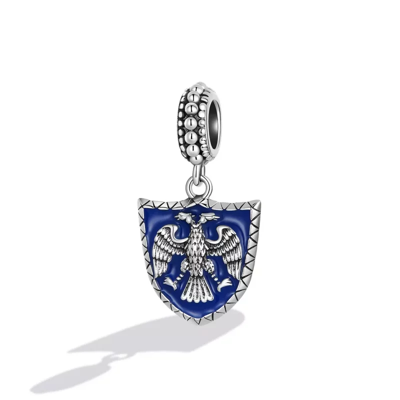 (afbeelding voor) Pandora Style Dubbelkoppig Eagle Shield Hangende Bedel - SCC2184 - Bekijken 2