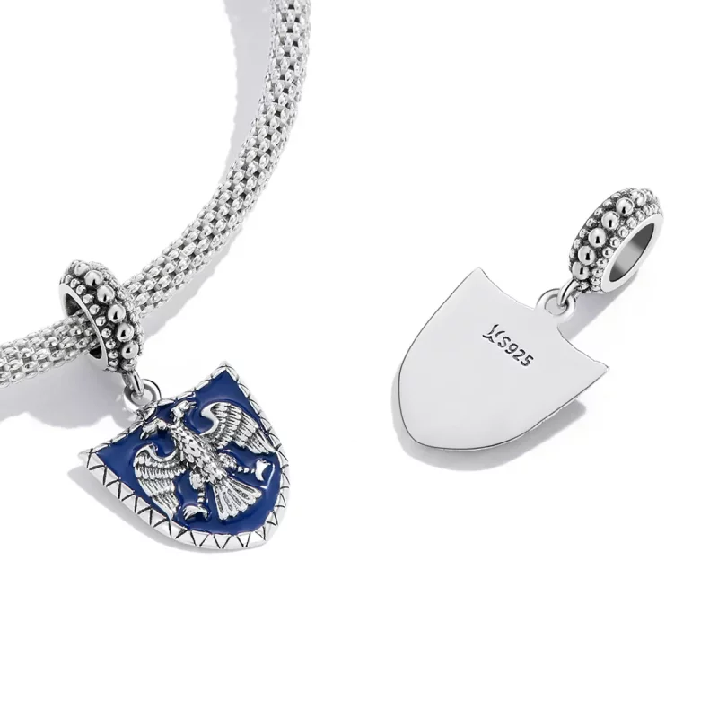 (afbeelding voor) Pandora Style Dubbelkoppig Eagle Shield Hangende Bedel - SCC2184 - Bekijken 3