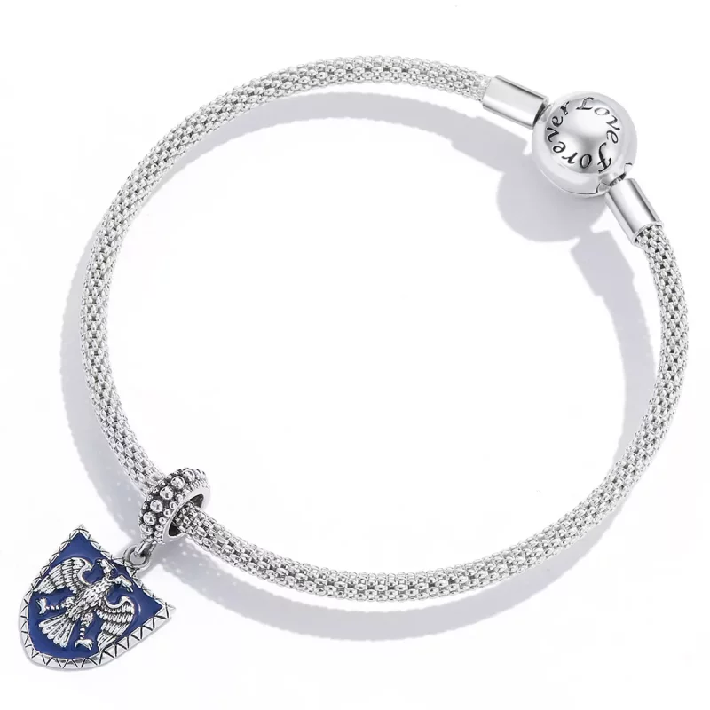 (afbeelding voor) Pandora Style Dubbelkoppig Eagle Shield Hangende Bedel - SCC2184 - Bekijken 4