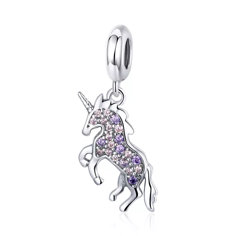 (afbeelding voor) Pandora Style Eenhoorn Hangende Bedel - SCC996