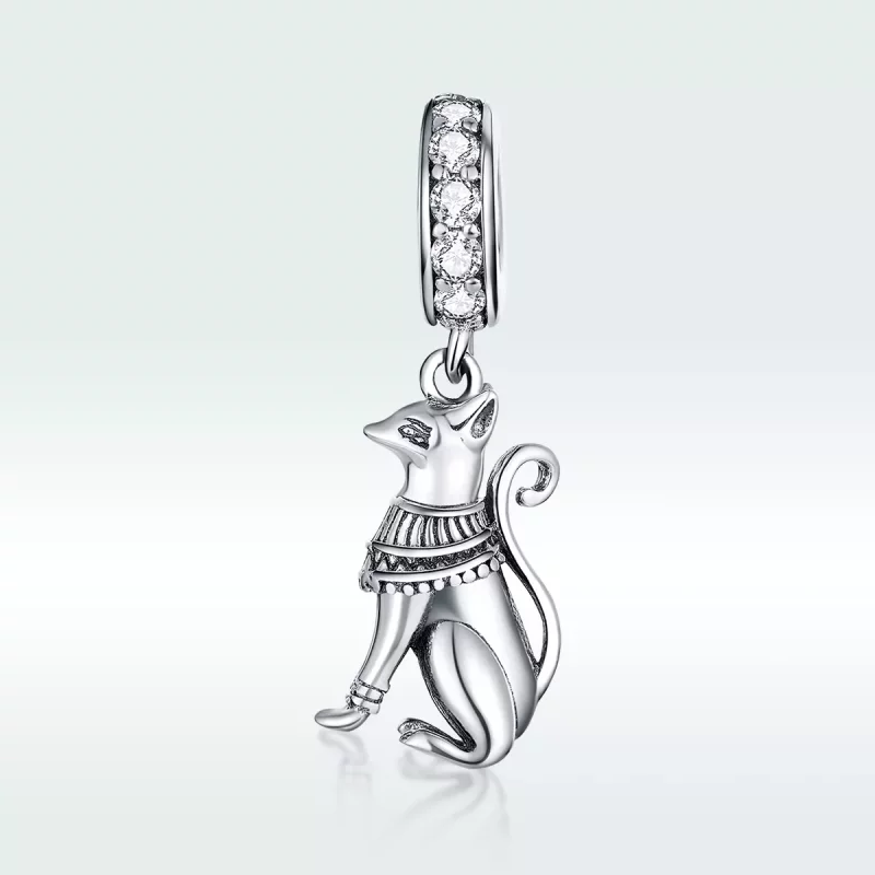 (afbeelding voor) Pandora Style Egyptische kat Hangende Bedel - SCC1505 - Bekijken 5