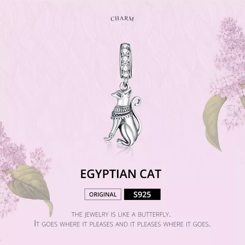 (afbeelding voor) Pandora Style Egyptische kat Hangende Bedel - SCC1505 - Bekijken 6
