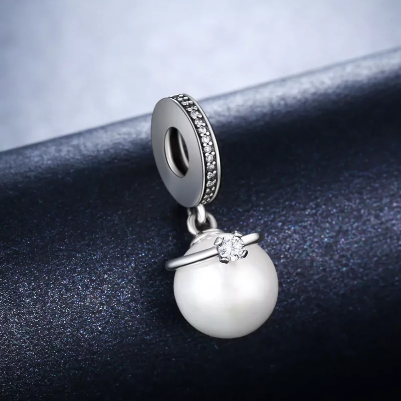 (afbeelding voor) Pandora Style Elegante Parels Hangende Bedel - SCC137 - Bekijken 6