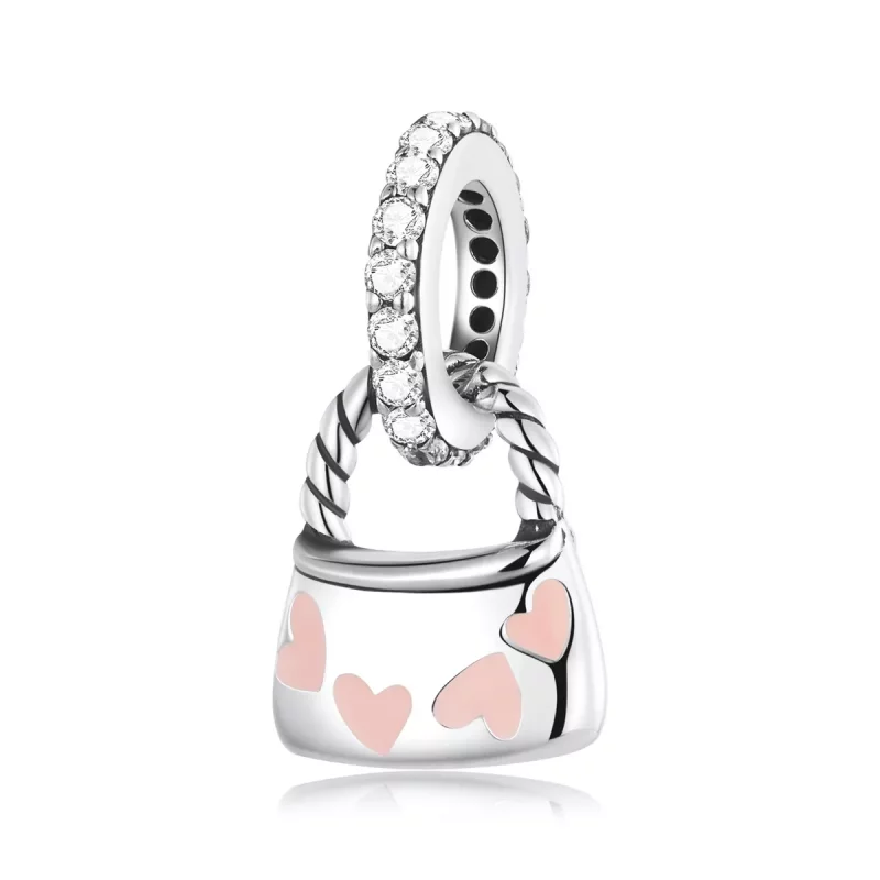 (afbeelding voor) Pandora Style Exquise Harttas Hangende Bedel - SCC2153