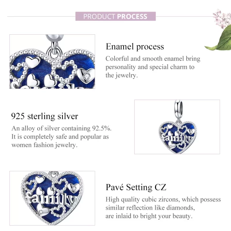 (afbeelding voor) Pandora Style Familiebrieven Hangende Bedel - BSC293 - Bekijken 8