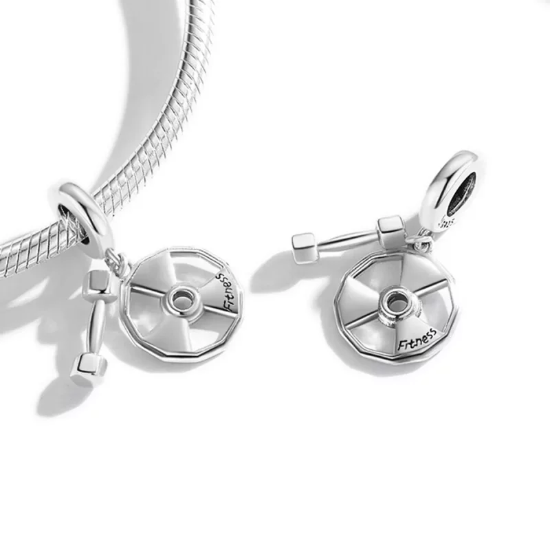 (afbeelding voor) Pandora Style Fitnessapparatuur Hangende Bedel - SCC2053 - Bekijken 4