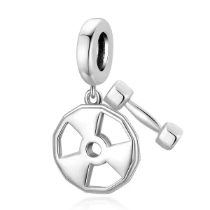 (afbeelding voor) Pandora Style Fitnessapparatuur Hangende Bedel - SCC2053