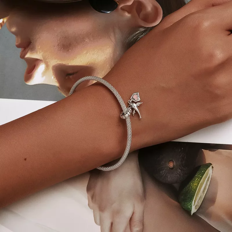 (afbeelding voor) Pandora Style Flying Pigeon Liefdesbrief Hangende Bedel - BSC573 - Bekijken 6