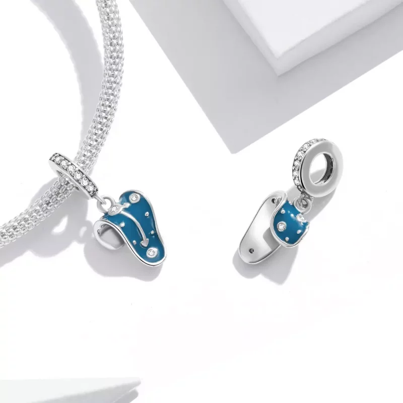 (afbeelding voor) Pandora Style Gedraaide klok Hangende Bedel - SCC2080 - Bekijken 4
