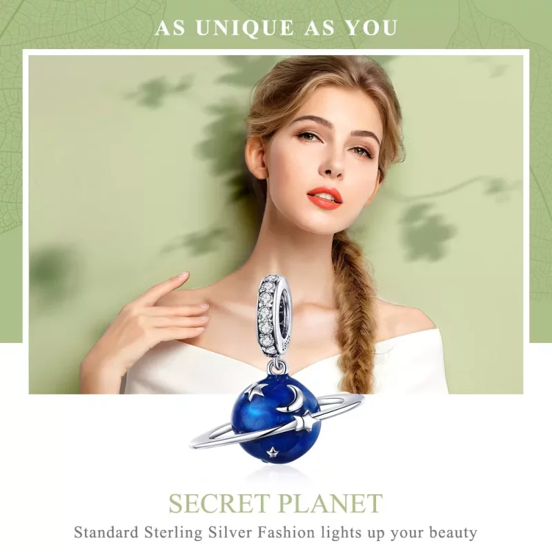 (afbeelding voor) Pandora Style Geheime Planeet Hangende Bedel - SCC933 - Bekijken 6