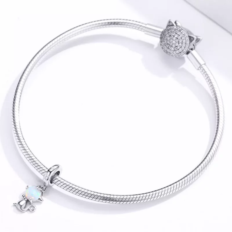 (afbeelding voor) Pandora Style Geliefde Kitty Hangende Bedel - BSC235 - Bekijken 3