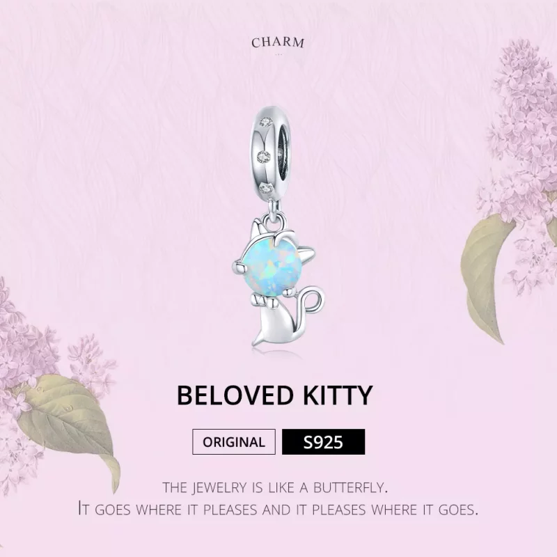 (afbeelding voor) Pandora Style Geliefde Kitty Hangende Bedel - BSC235 - Bekijken 6