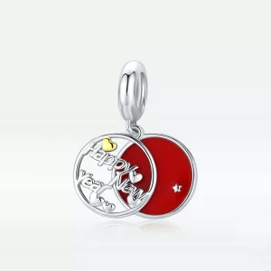 Pandora Style Gelukkig nieuwjaar Hangende Bedel - SCC1718 (afbeelding voor) Pandora Style Gelukkig nieuwjaar Hangende Bedel - SCC1718