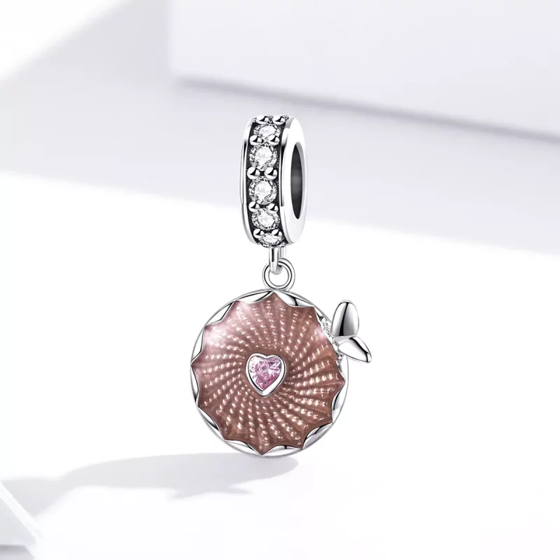 (afbeelding voor) Pandora Style Glanzende bloemen Hangende Bedel - BSC290 - Bekijken 3