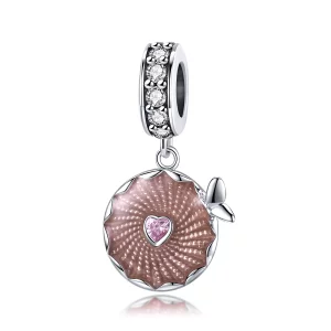 (afbeelding voor) Pandora Style Glanzende bloemen Hangende Bedel - BSC290