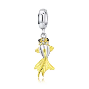 Pandora Style Gouden Koi Hangende Bedel - BSC127 (afbeelding voor) Pandora Style Gouden Koi Hangende Bedel - BSC127