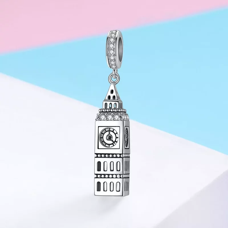 (afbeelding voor) Pandora Style Groot-Brittannië Big Ben Hangende Bedel - SCC868 - Bekijken 2