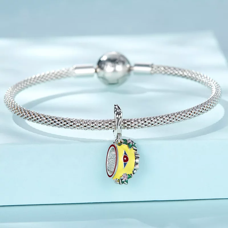 (afbeelding voor) Pandora Style Groteske Devil's Eye Theekopje Hangende Bedel - SCC2375 - Bekijken 3