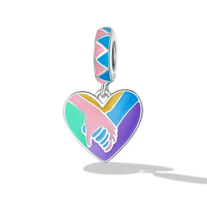 (afbeelding voor) Pandora Style Handen vasthouden met liefde Hangende Bedel - SCC2220 - Bekijken 2