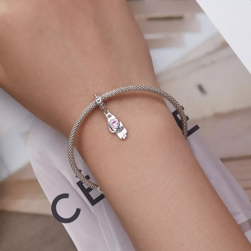 (afbeelding voor) Pandora Style Handpalm Hangende Bedel - SCC2388 - Bekijken 5