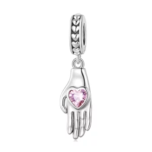(afbeelding voor) Pandora Style Handpalm Hangende Bedel - SCC2388